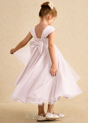 Azazie Chickadee Blushing Pink Ball-Gown Sweetheart Neckline Matte Satin Dress
