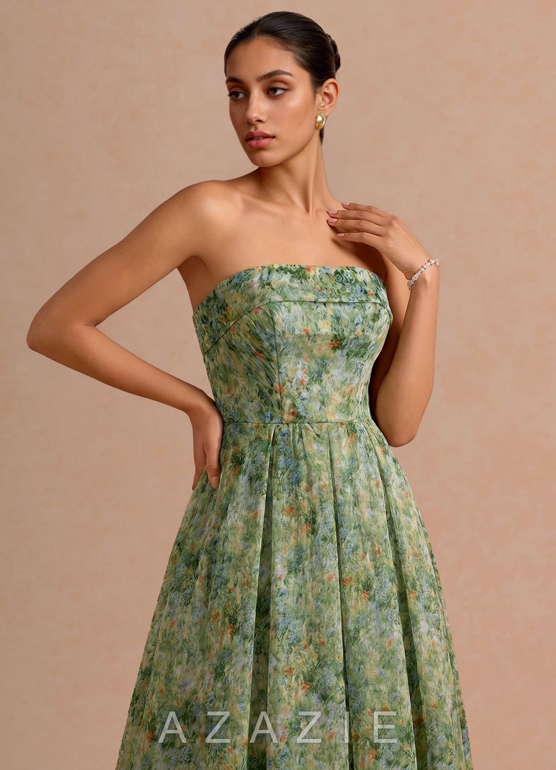 Ysabel {color} Maxi Dress  sp_green_floral_#gf134901