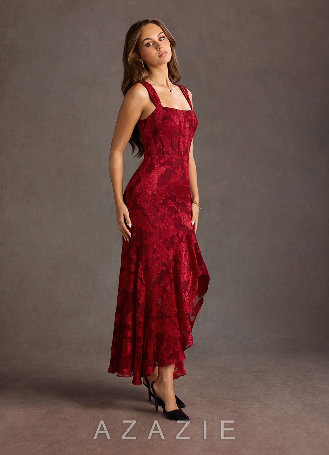 Remi {color} Maxi Dress  sp_ruby_red_#rr134323