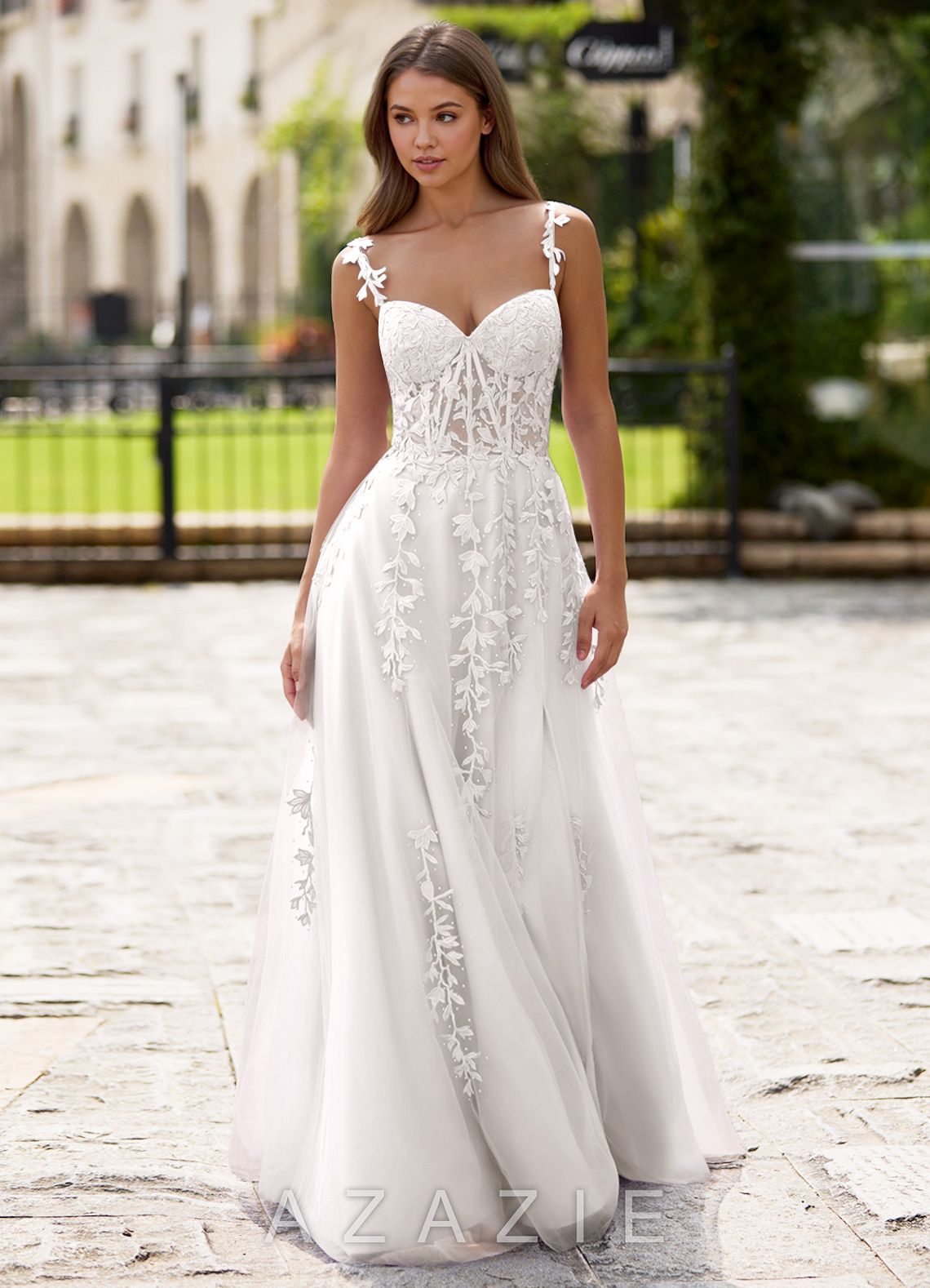 Dreamscape White A-line Prom Dress  white