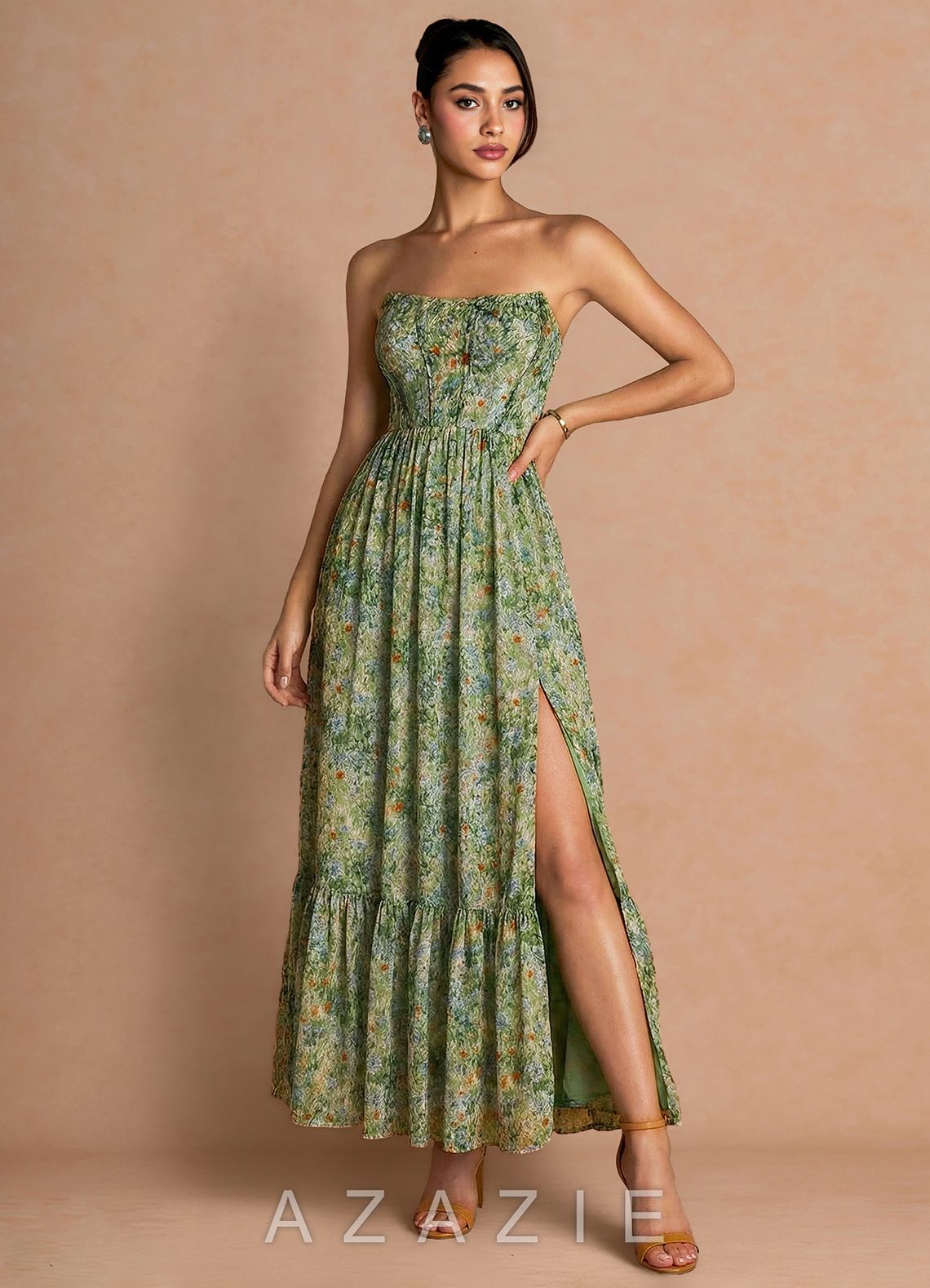 Portia {color} Maxi Dress  sp_green_floral_#gf134901