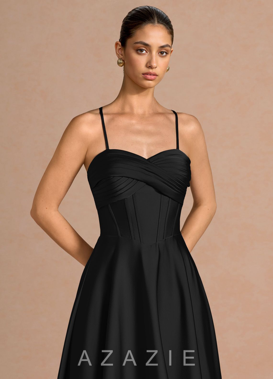 Lilyia {color} Midi Dress  black