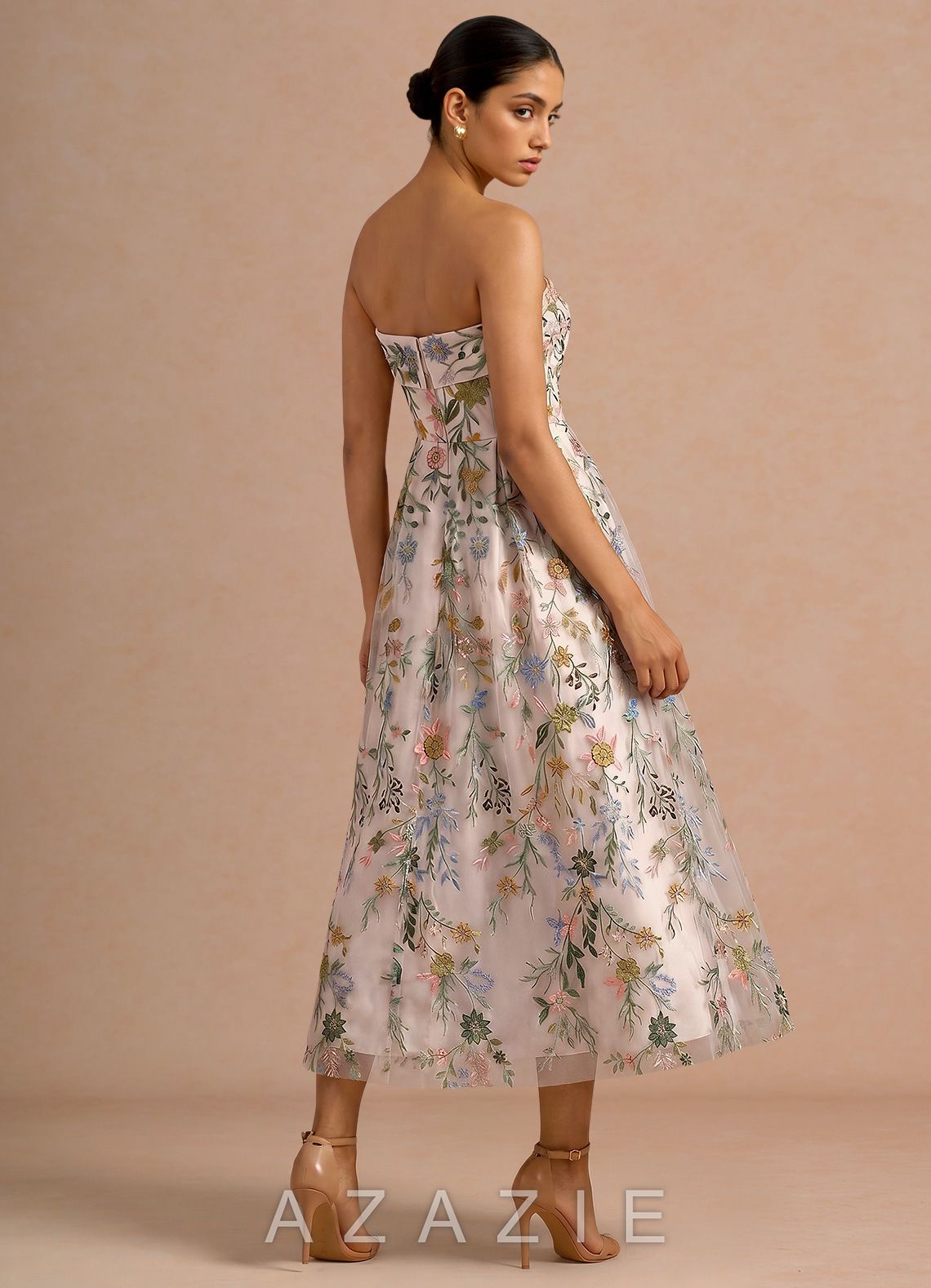 Evangeline {color} Midi Dress  sp_blush_pink_multi_#bm134766
