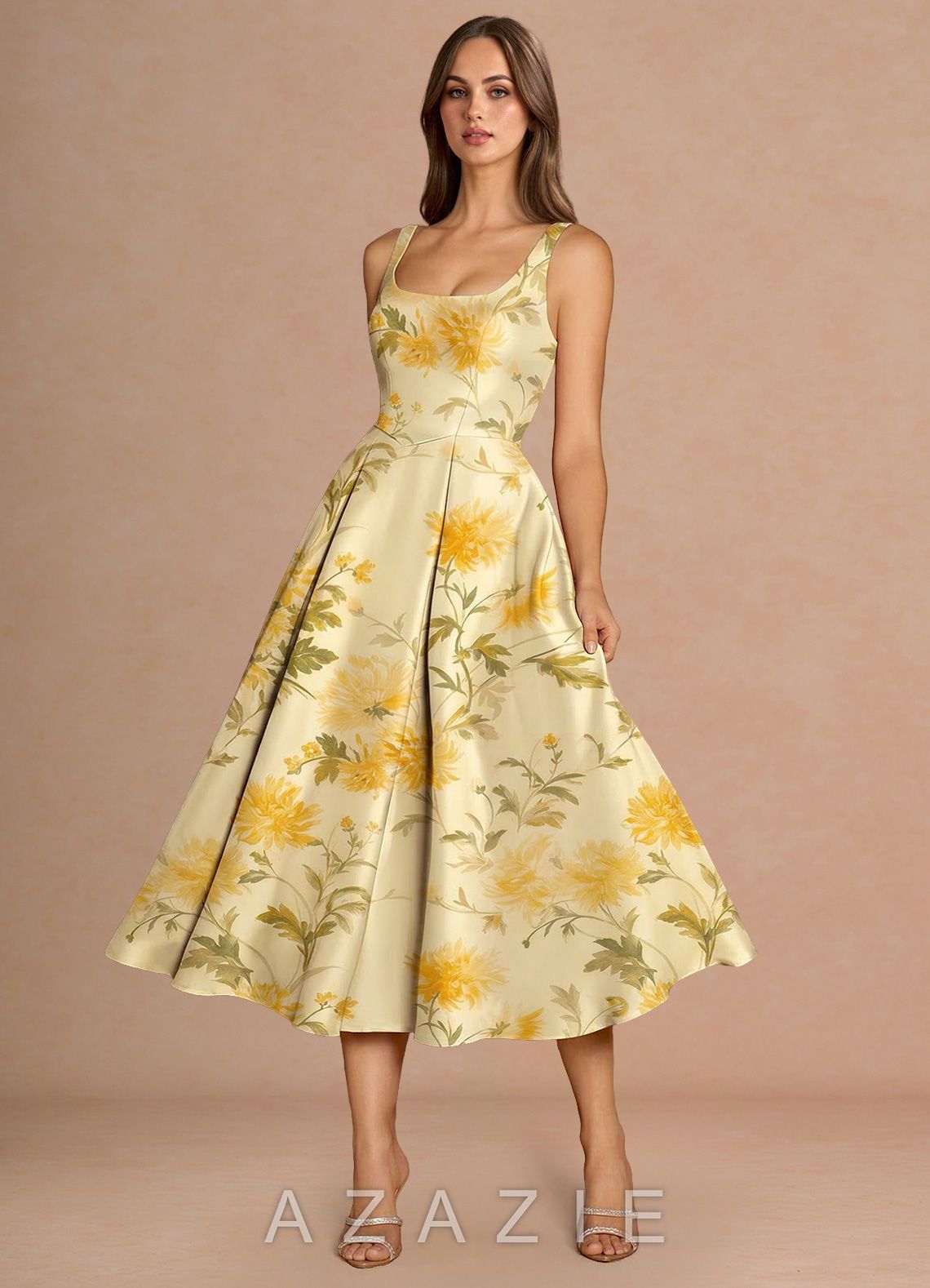 Briac {color} Midi Dress  sp_lemon_sorbet_#ls134245