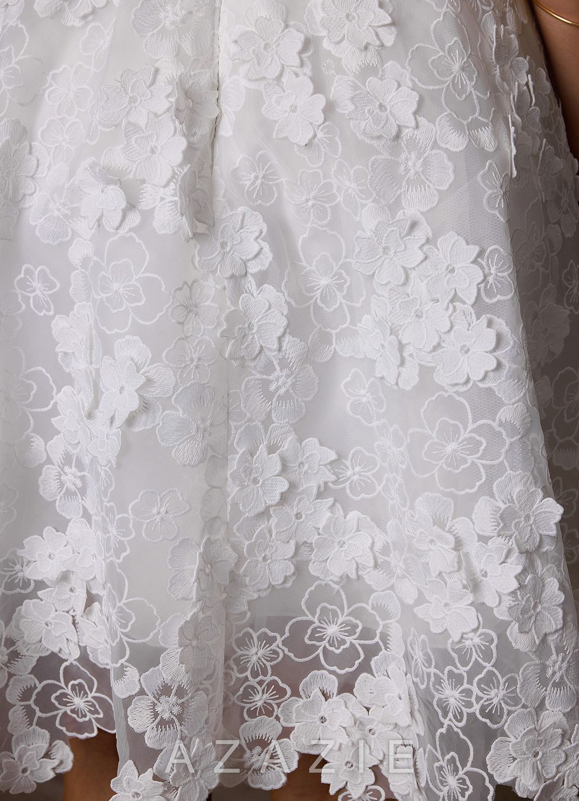 Azazie Cyra Diamond White A-Line Lace Dress diamond_white