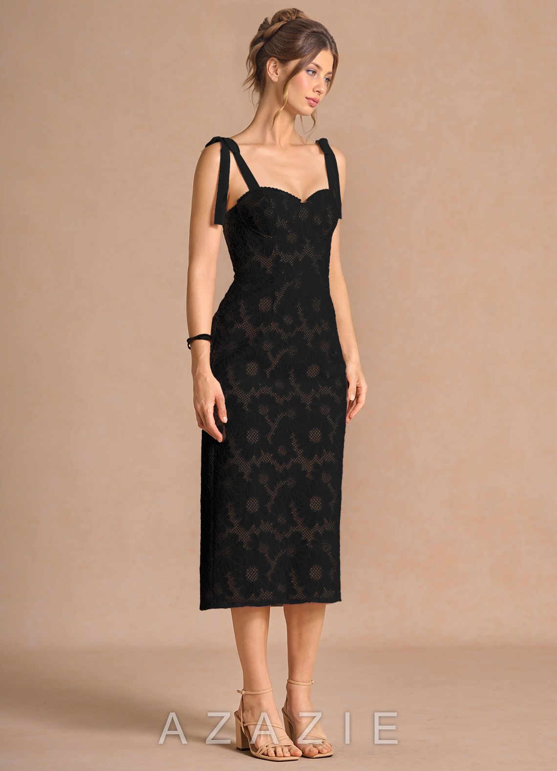 Donne {color} Midi Dress  black