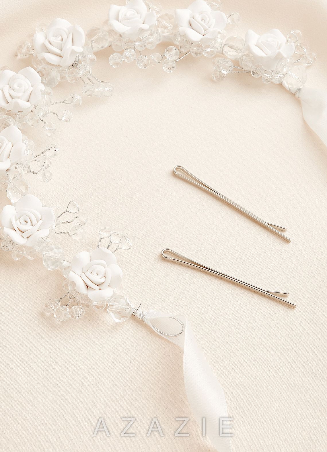 3D Floral Flower Girl Headpiece