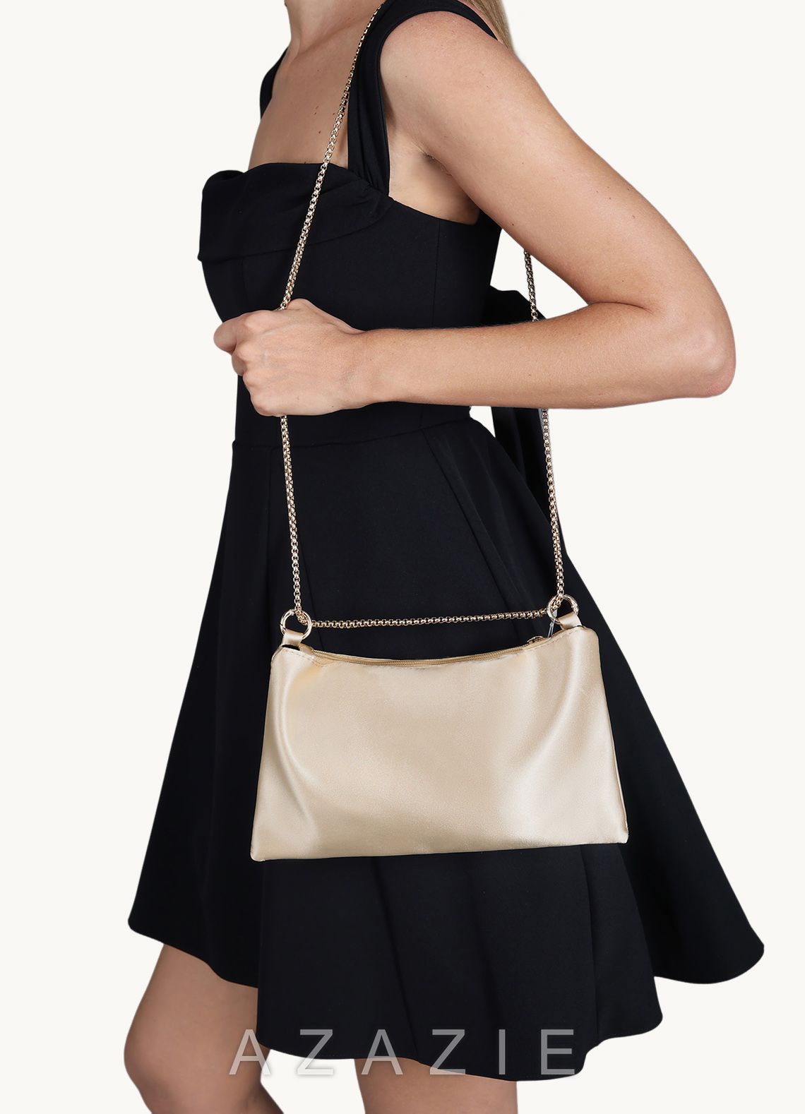 Metallic Chain Underarm Bag