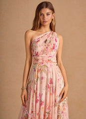 Noelle {color} Maxi Dress  sp_abstract_bouquet_floral_#111401