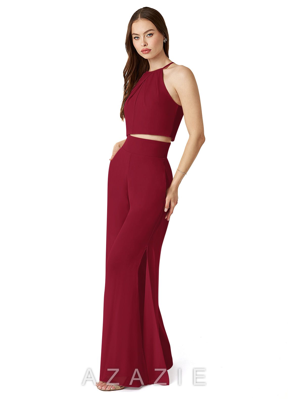 Kenzi {color} Jumpsuit  sp_merlot_#me134131
