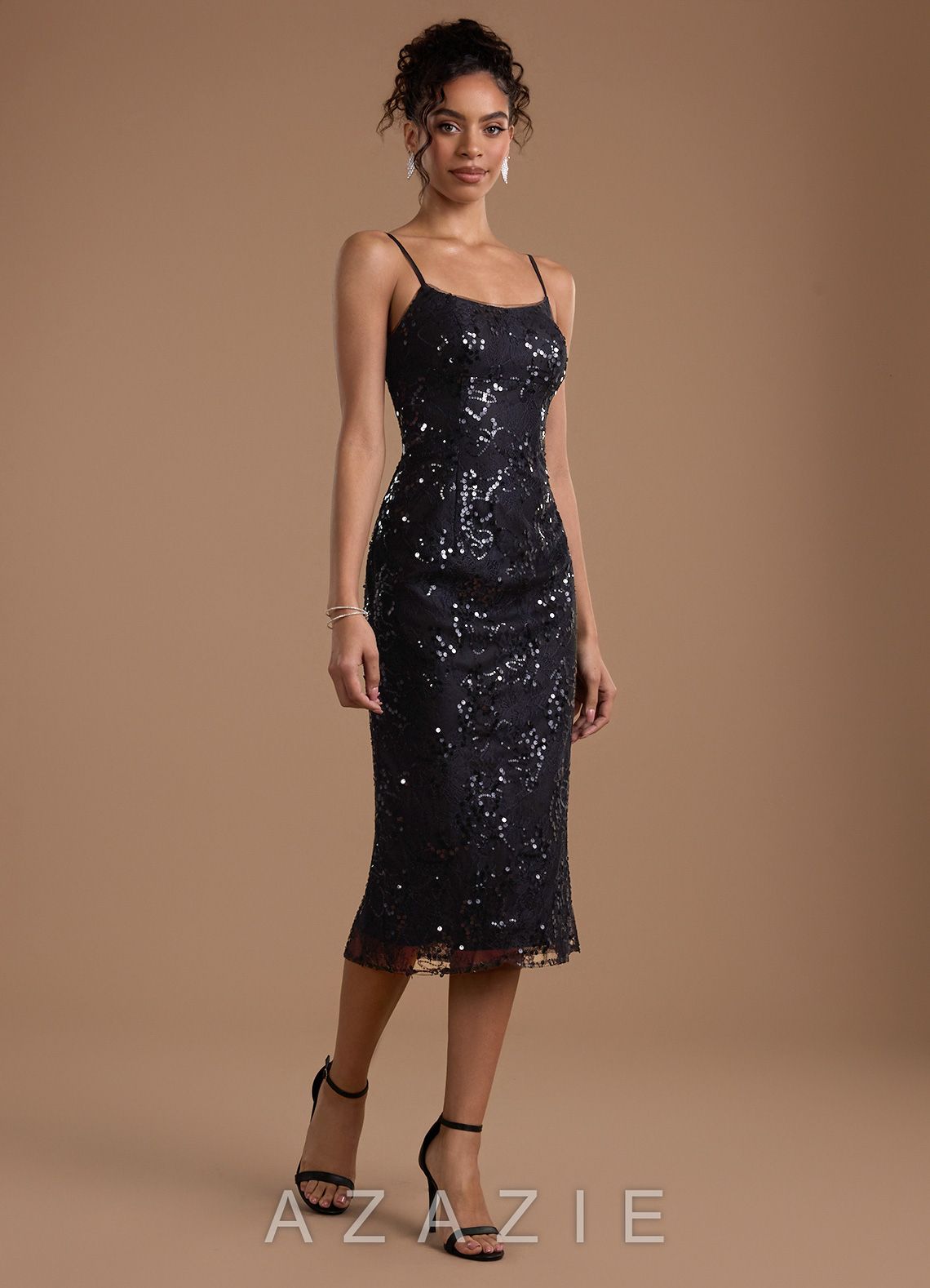Brie {color} Midi Dress  sp_black_#bk134369