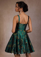 Briena {color} Mini Dress  sp_deep_green_#dg134073