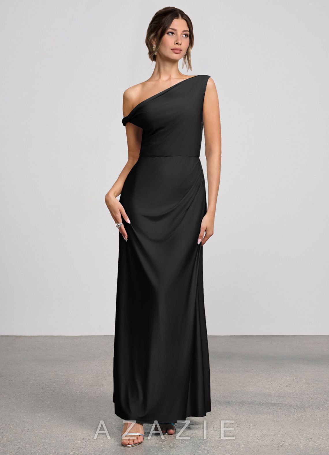 Elowen {color} Stretch Knit Maxi Dress  black