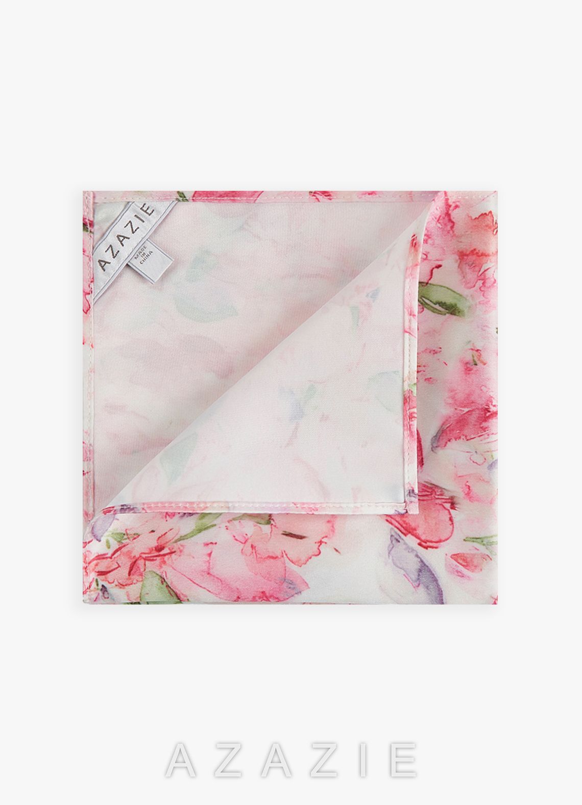 Matte Satin Bow Tie and Pocket Square Set  abstract_watercolor_floral