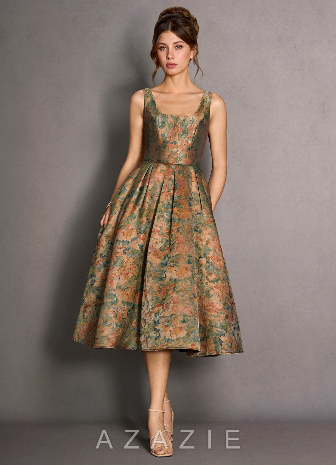 Katel {color} Midi Dress  sp_vintage_teal_#vt134789