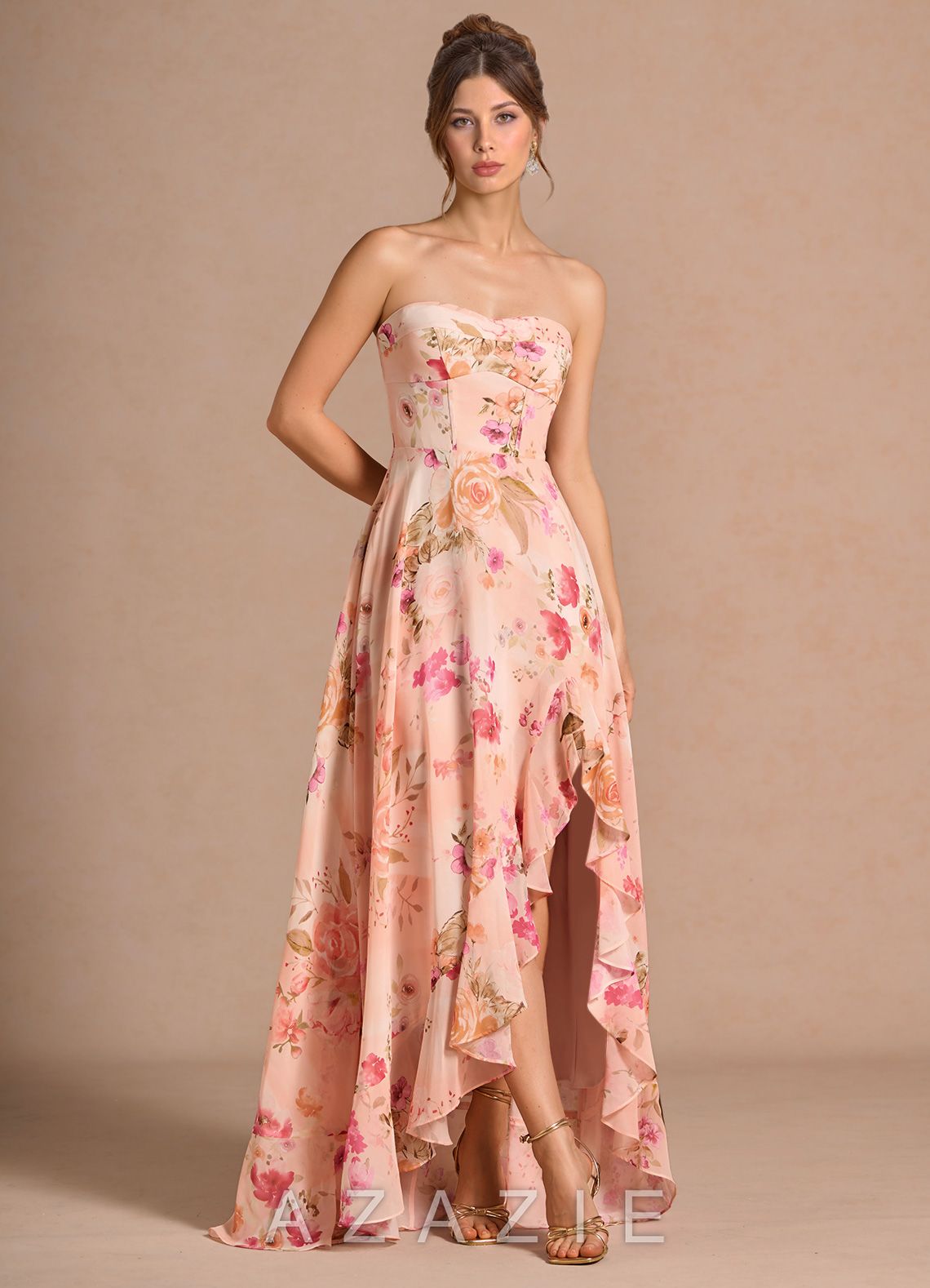 Daphne {color} Maxi Dress  sp_abstract_bouquet_floral_#111401