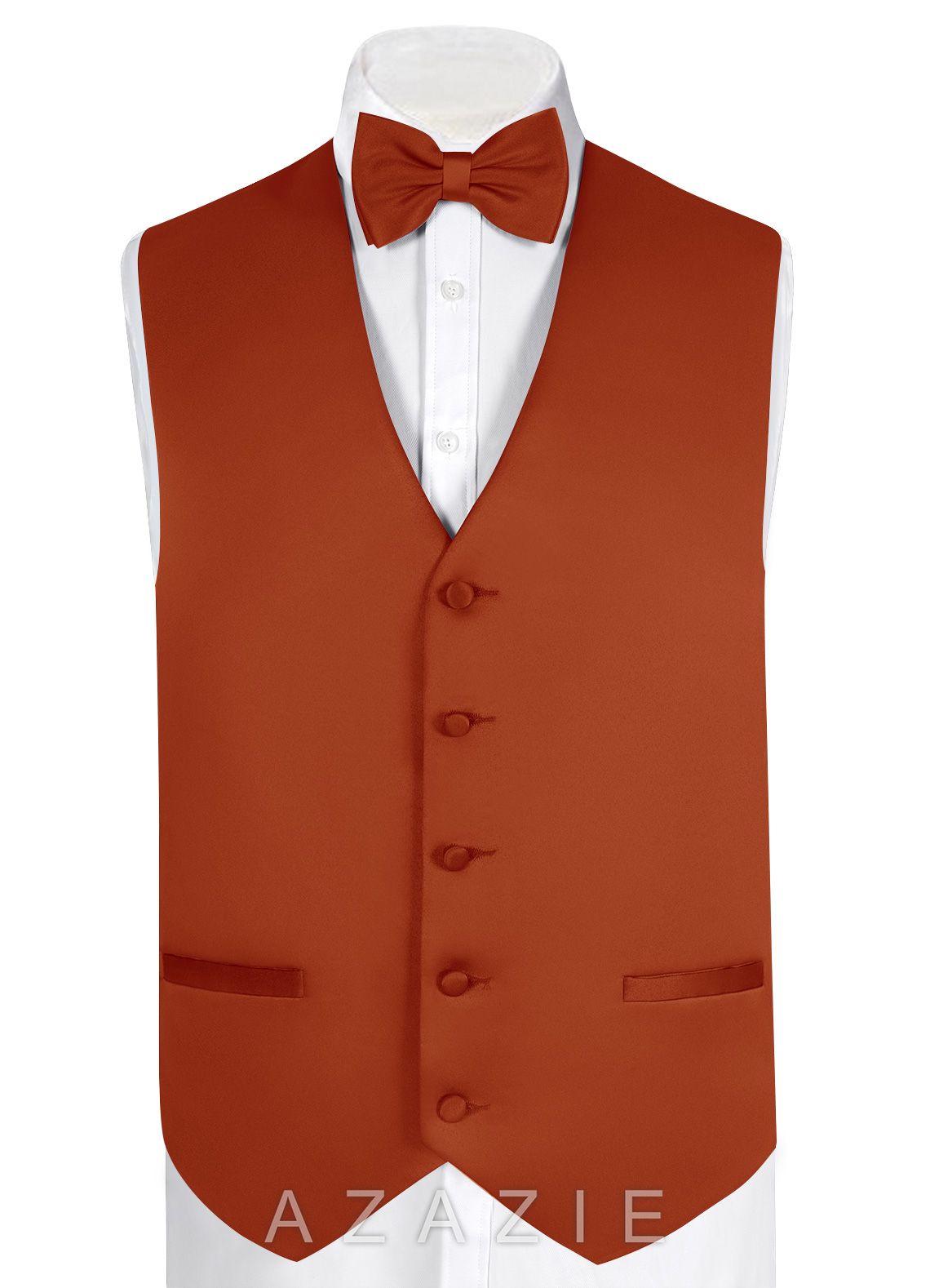 Matte Satin Vest  paprika