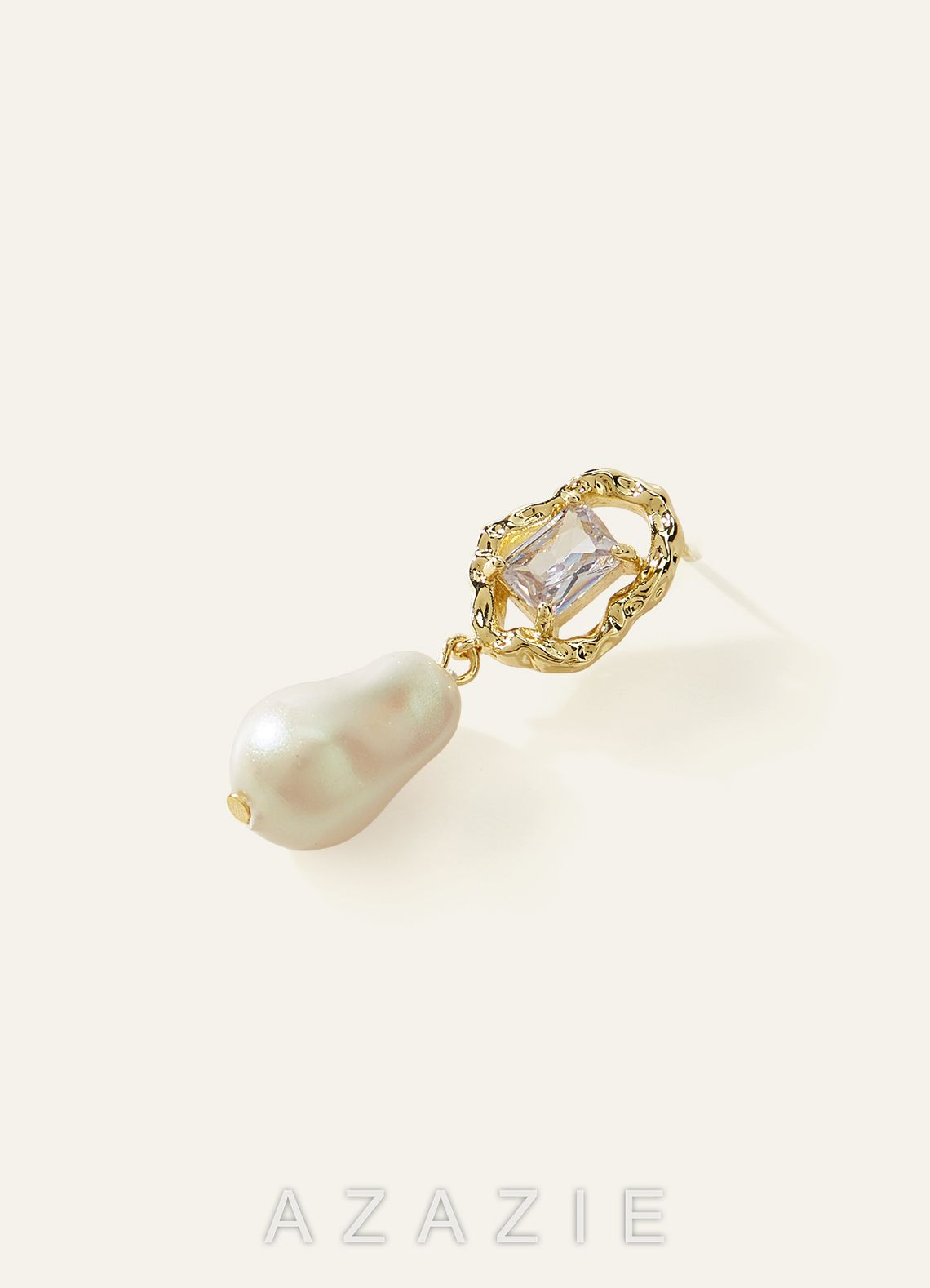 Crystal Baroque Pearl Drop Earrings