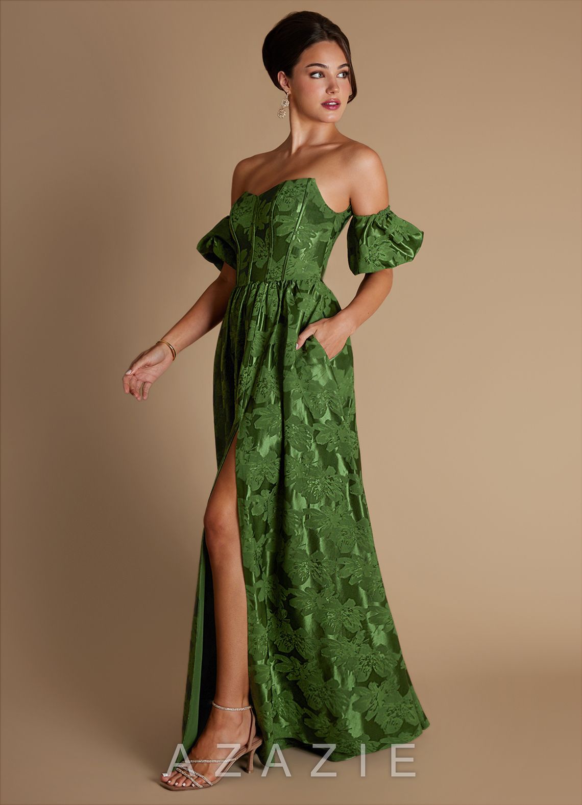 Ashlie {color} Maxi Dress  sp_midnight_forest_#mf134417