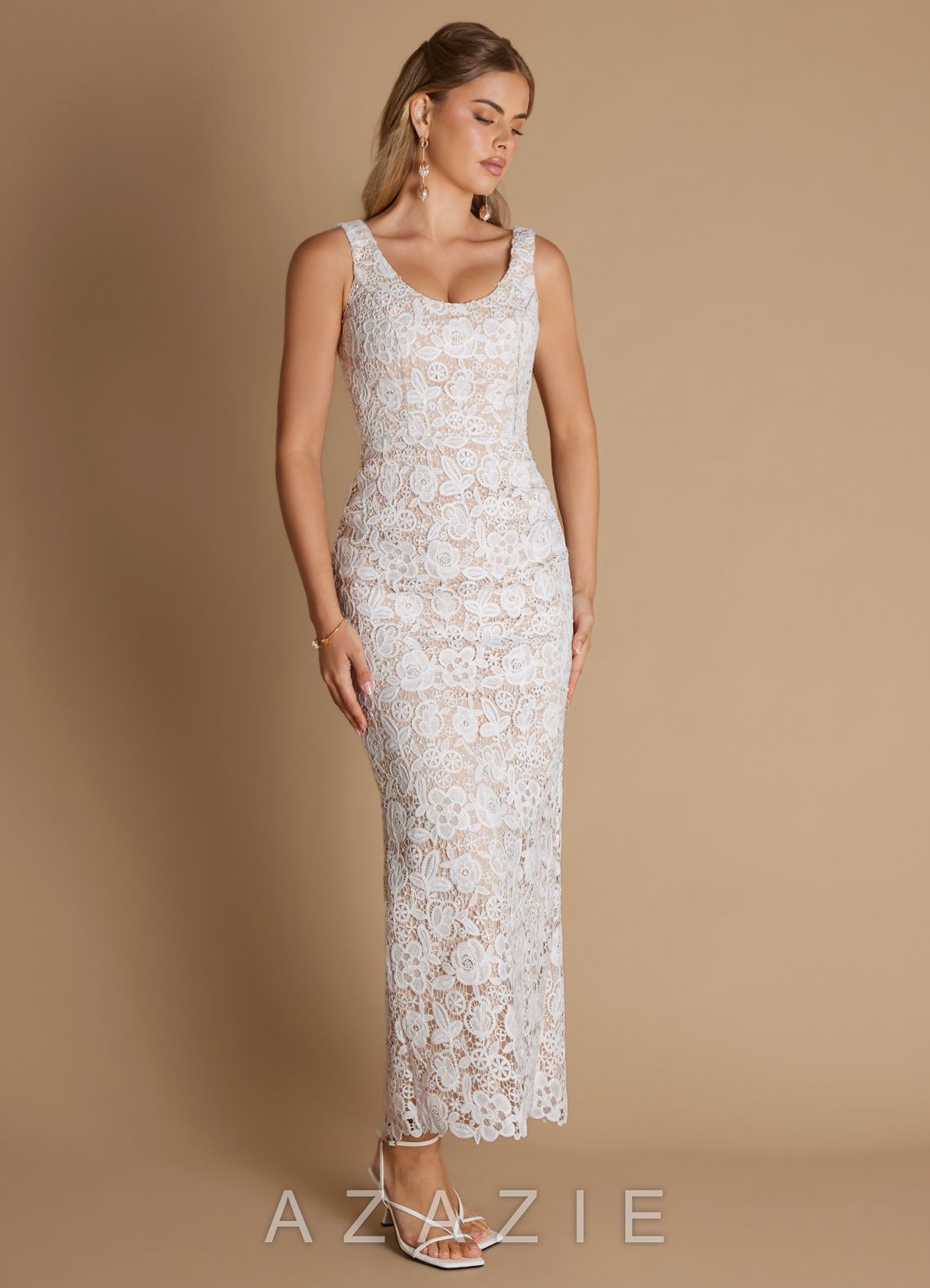 Bia {color} Lace Maxi Dress  sp_white_#we134382