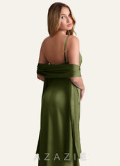 Azazie Matching Color Ireland Stretch Satin Shawl