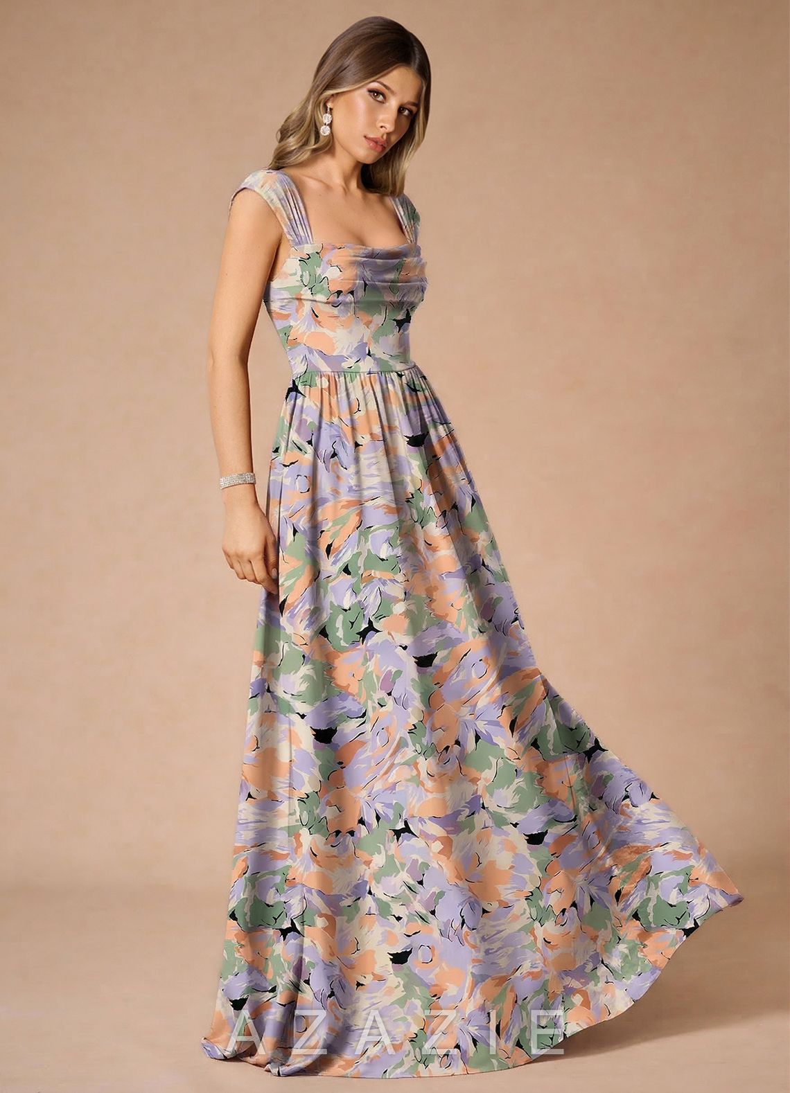 Hazel {color} Maxi Dress  sp_purple_green_#pg134430
