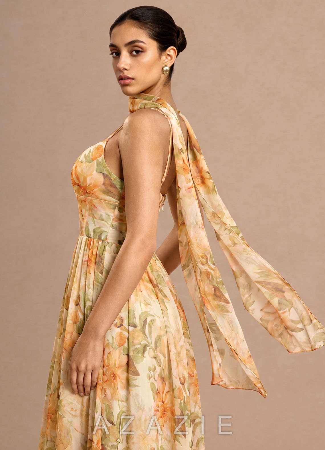 Caralynne {color} Midi Dress  sp_peach_bloom_#pb134369
