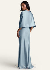 Azazie Matching Color Aleena Stretch Satin Shawl