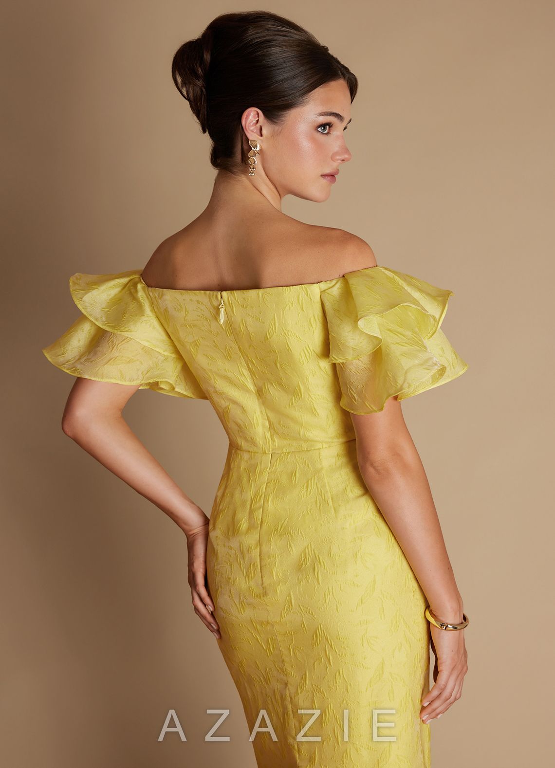 Jaida {color} Midi Dress  sp_sun_yellow_#sy134423
