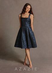 Jackey {color} Jacquard Pleated Midi Dress