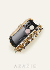 3D Floral Embellished Evening Clutch