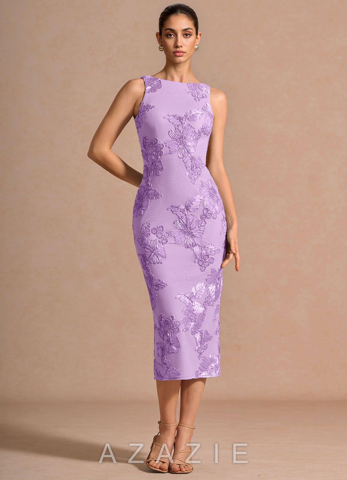 Taylin {color} Midi Dress  sp_frosted_lilac_#fl134222