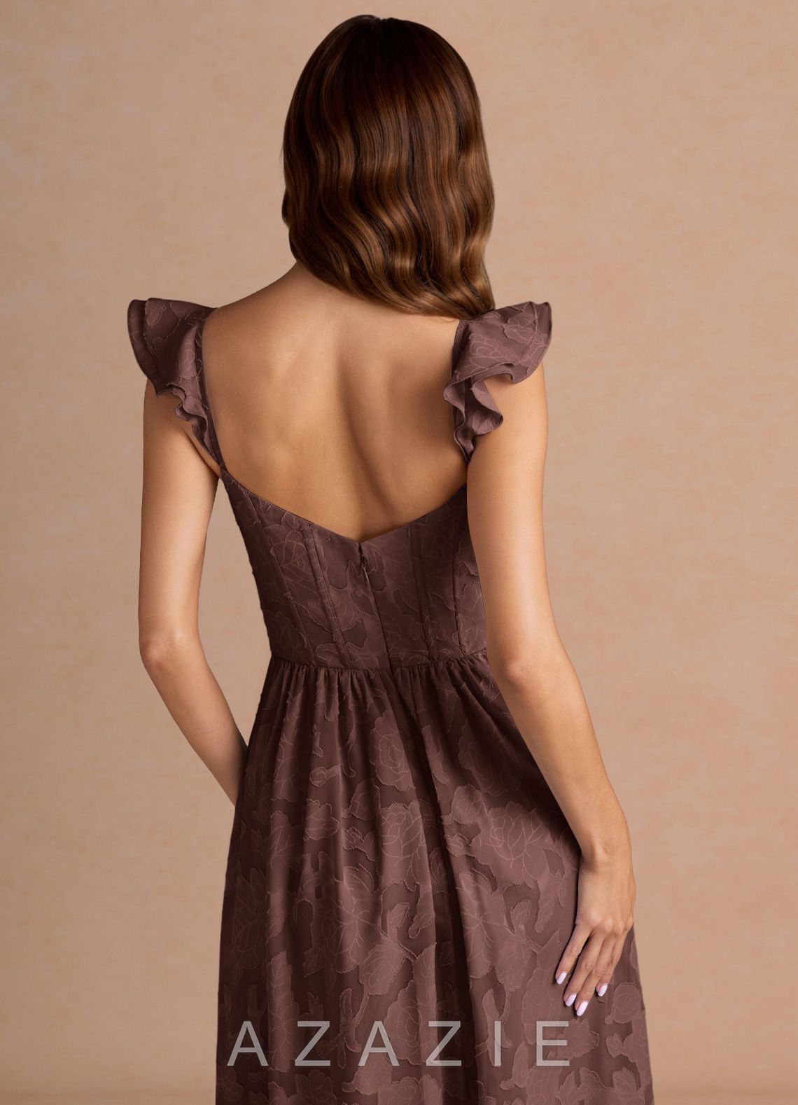Denisse {color} Midi Dress  mocha_coco_#134126