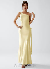Stephanie {color} Luminous Satin Maxi Dress  sp_lemon_sorbet_#ls459