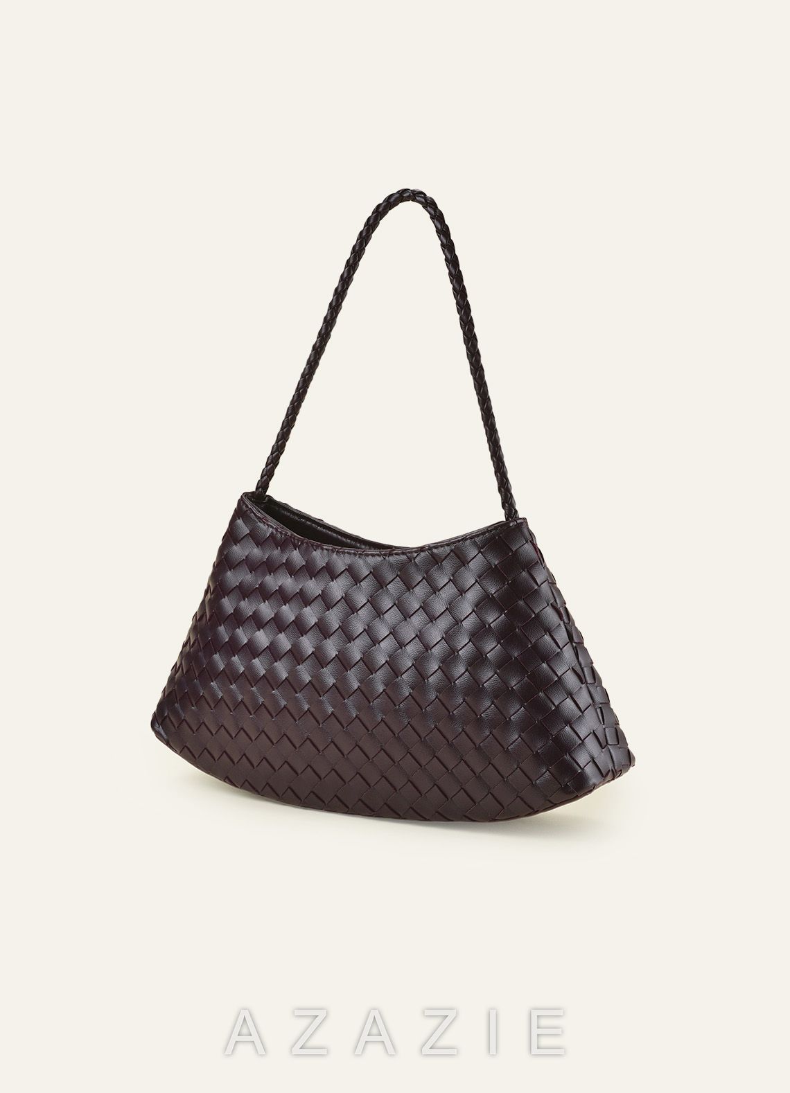 Woven PU Leather Shoulder Bag