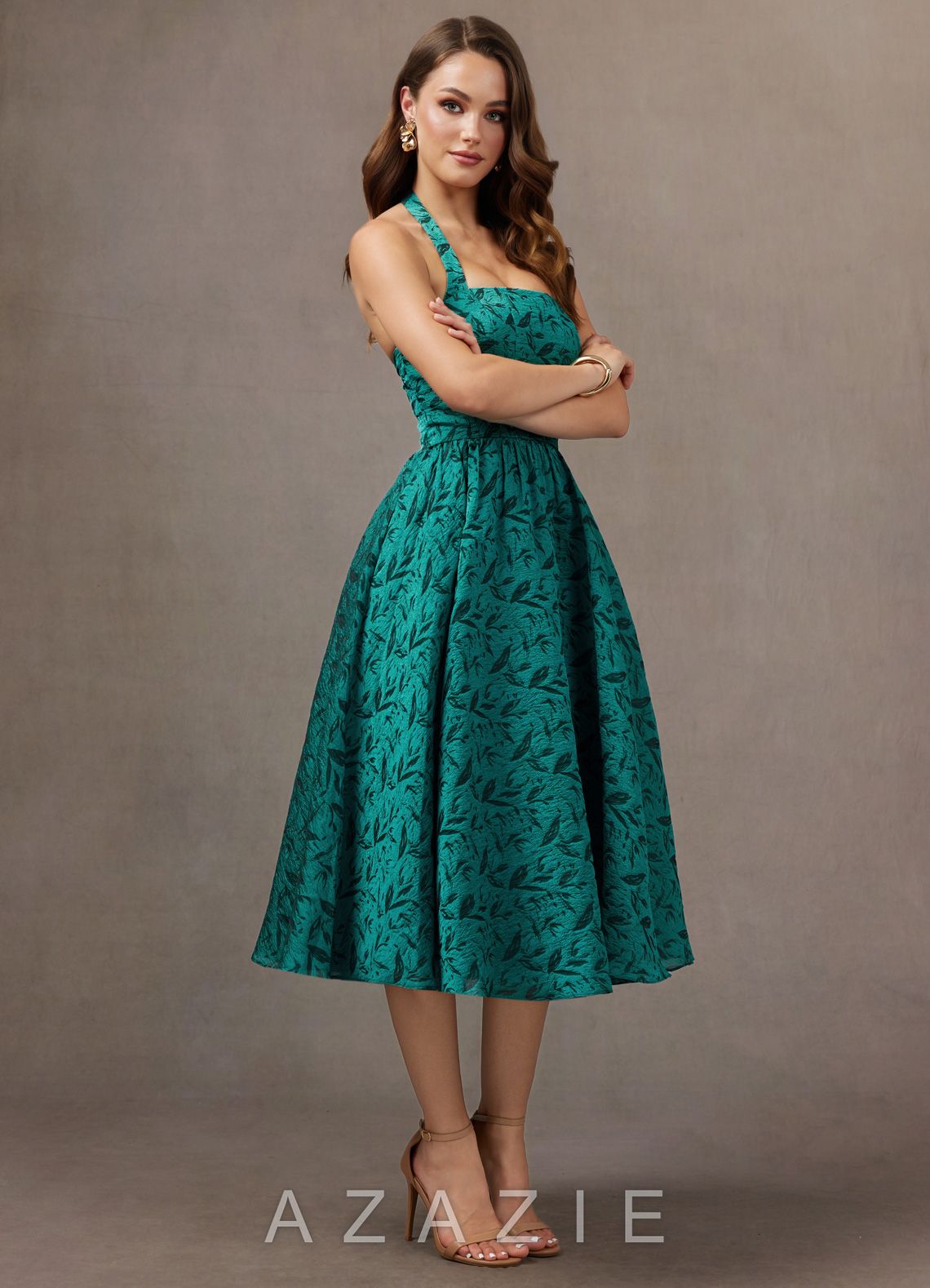 Prue {color} Midi Dress  sp_teal_leaf_#tl134374