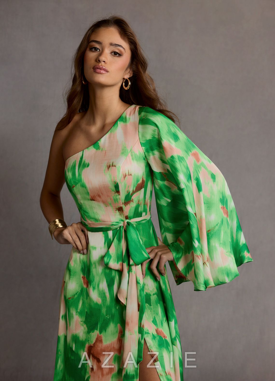 Caprice {color} Maxi Dress  sp_green_rainforest_print_#gr134272