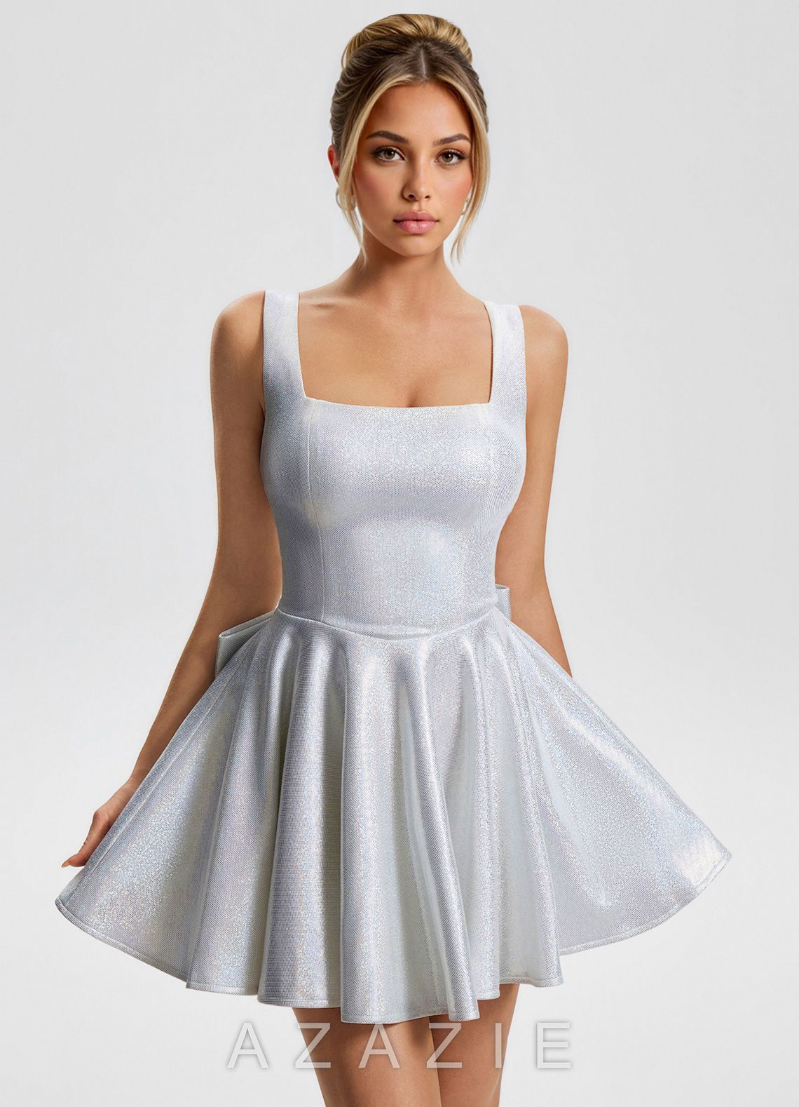 Indigo {color} Mini Dress  white