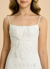 Azazie Leina Junior Formal Dress  white_#wt134112