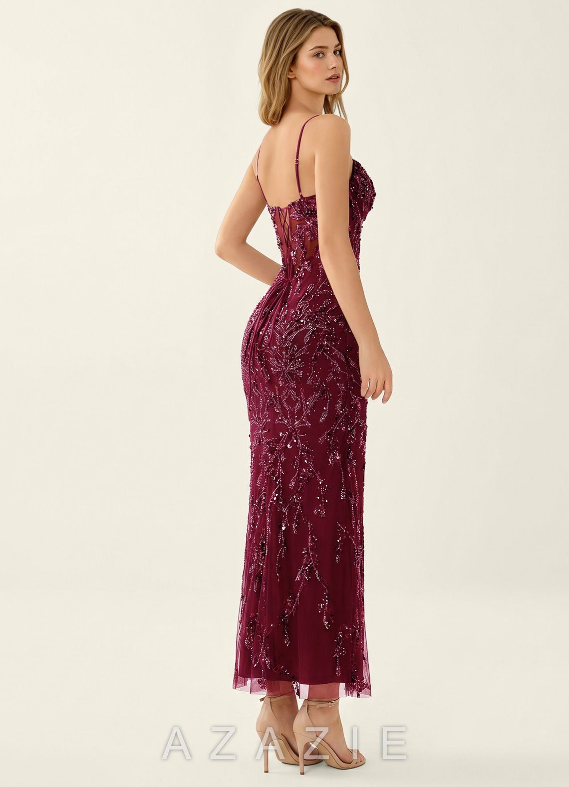 Cathalynne Burgundy Wedding Guest