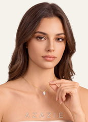 Marquise Zirconia Pendant Necklace