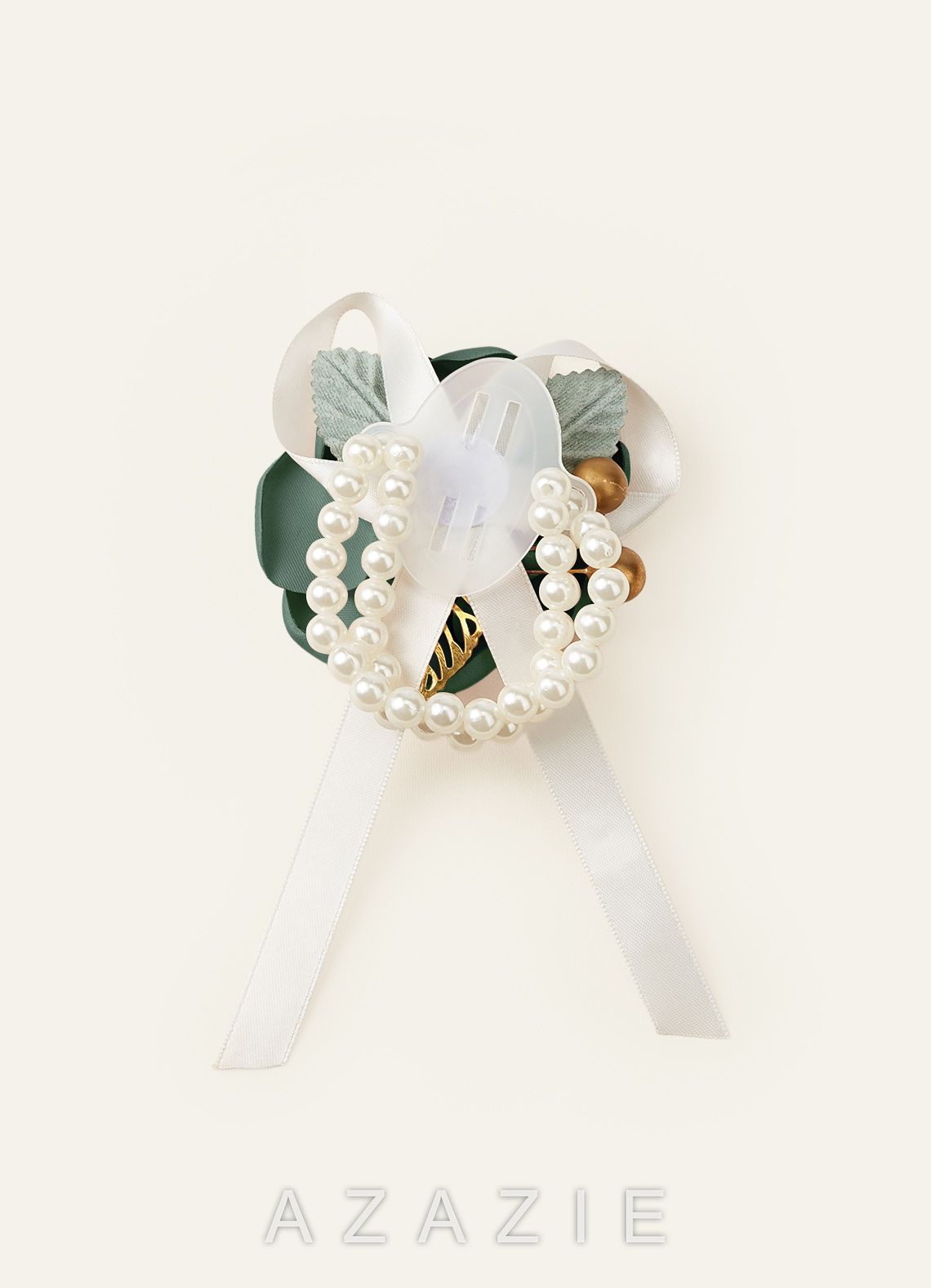 Matching Color Matte Satin Wrist Corsage