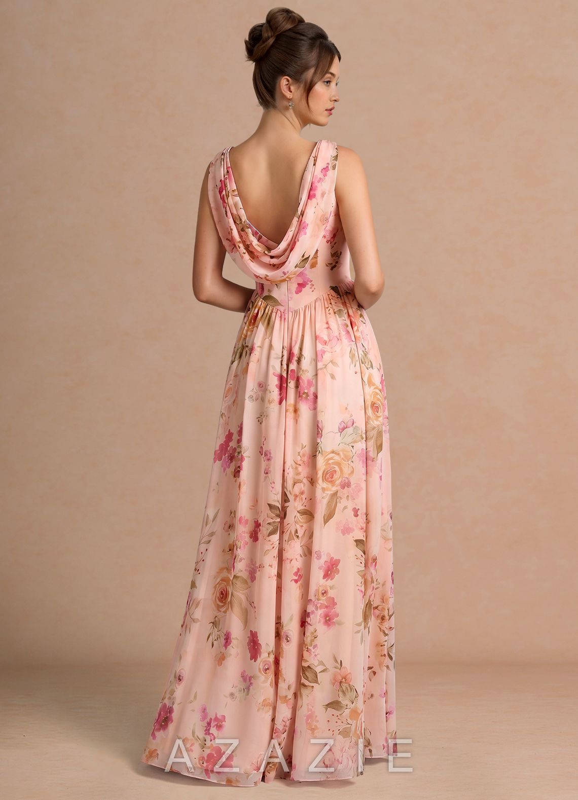 Alinae {color} Maxi Dress  sp_abstract_bouquet_floral_#111401