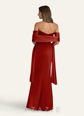 Azazie Matching Color Metallic Satin Shawl