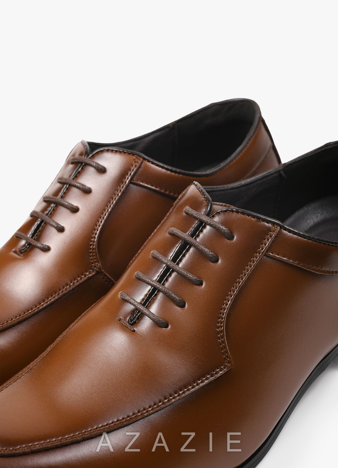 Classic Split Leather Men's Dress Shoes  brown