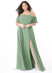 Azazie Sue Matcha A-Line Off the Shoulder Chiffon Convertible Dress matcha