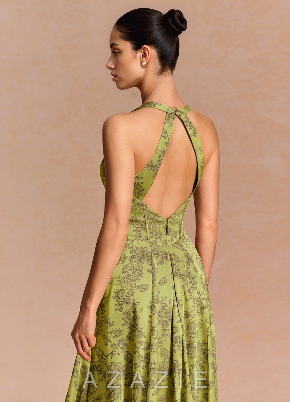 Sonia {color} Midi Dress  sp_moss_brown_#mb134752
