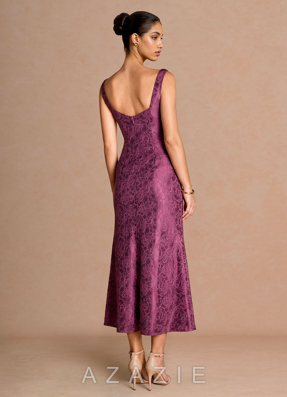 Kiana {color} Midi Dress  sp_plum_purple_#pp134412