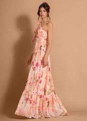 Liliana {color} Maxi Dress  sp_abstract_bouquet_floral_#111401