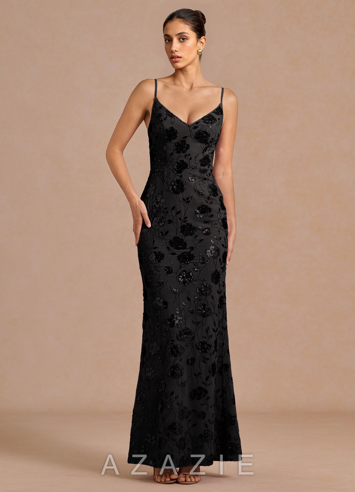Shine {color} Maxi Dress  sp_black_sequins_#bs134259
